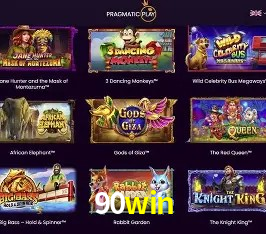 Interface do App 90win